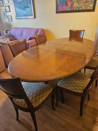 Mesa comedor madera extensible