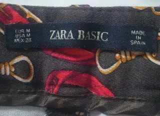 Pantalón mujer ZARA estampado cadena