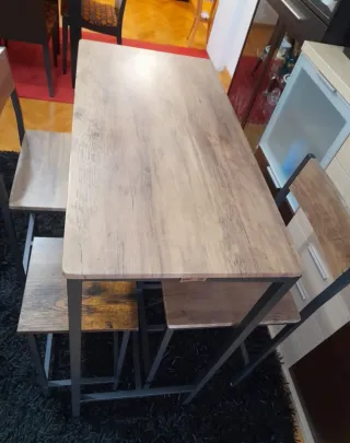 Mesa y 2 Sillas Estilo Industrial