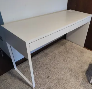 Mesa escritorio Micke blanca 142x50