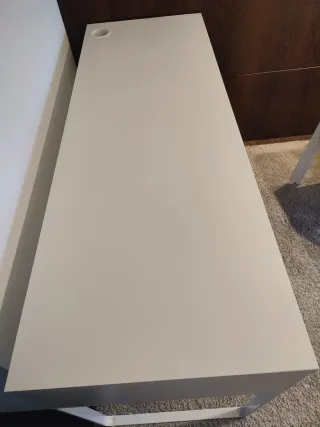 Mesa escritorio Micke blanca 142x50