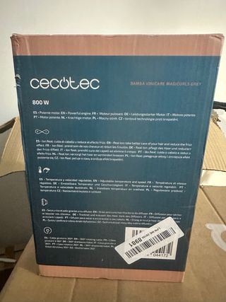 Cecotec Bamba Ionicare Magicurls Grey NUEVO