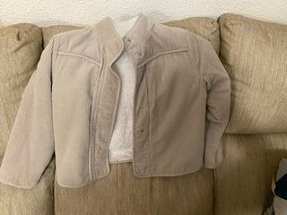 Abrigo niña pana borreguito talla 9-10 gocco