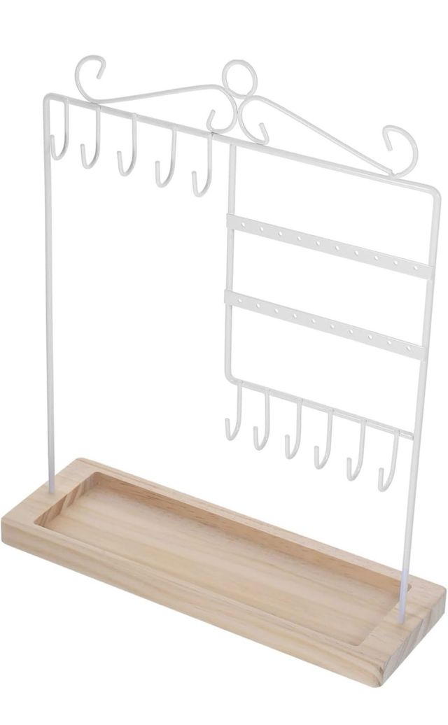 Expositor Joyas Blanco Madera