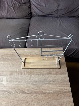 Expositor Joyas Blanco Madera