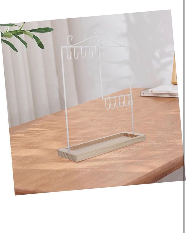 Expositor Joyas Blanco Madera