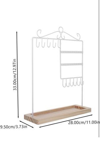 Expositor Joyas Blanco Madera