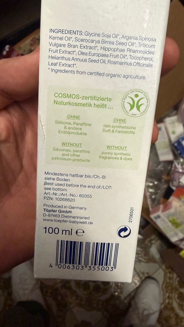 BIO Töpfer Aceite argan y marula- Cuidado Corporal