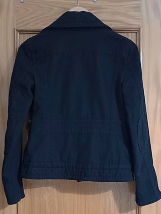 Cazadora Biker Lana Mango Talla XS