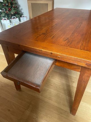 Mesa extensible madera maciza