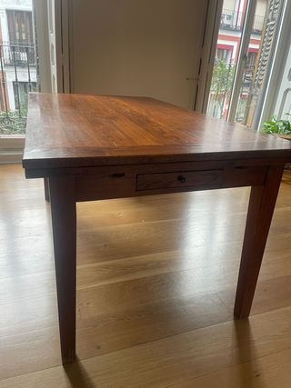 Mesa extensible madera maciza