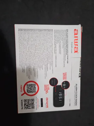 Radio Despertador Aiwa Roja