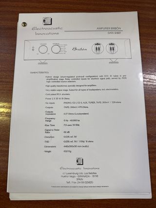 Amplificador Electroacústic Innovations Brivon Neg