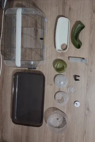 Jaula para hámster con túnel y accesorios