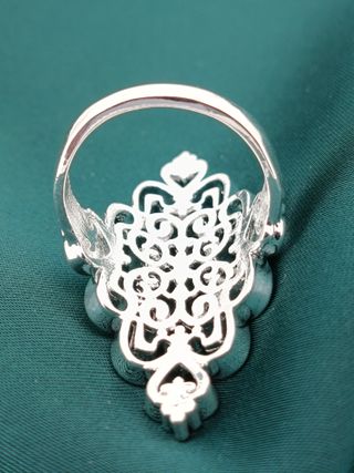 Anillo Plata Ley 925 nuevo .Diseño Calado