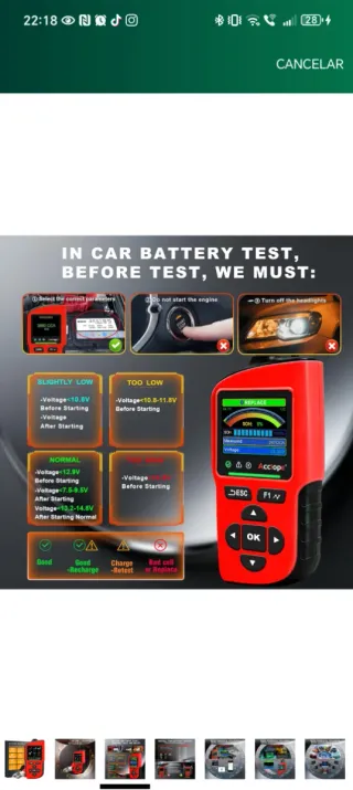 Probador Batería BT90 PRO CCA 30-3800