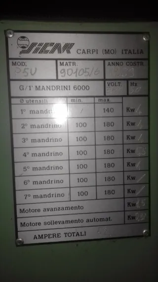 Moldurera 5 ejes SICAR