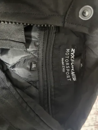 Chaqueta de moto negra XL