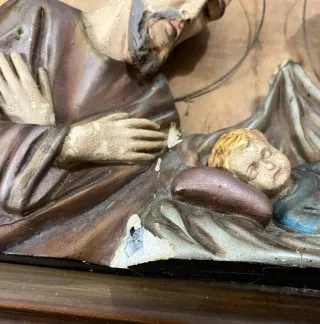 Bassorilievo d'epoca Natività