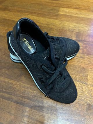 Michael Kors Bambas Talla 37 Negro/Dorado