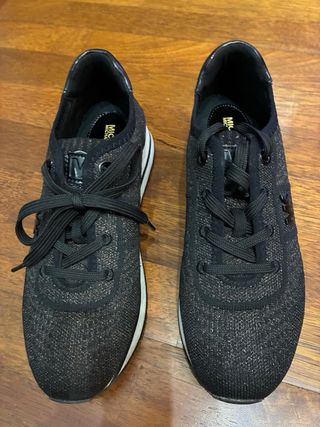 Michael Kors Bambas Talla 37 Negro/Dorado