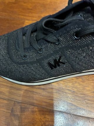 Michael Kors Bambas Talla 37 Negro/Dorado