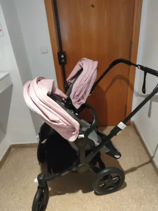 Bugaboo Gemelar Rosa y Gris donkey 3