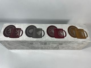 Set 4 Tazas Café Juego de Tronos con Plato