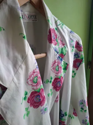 Set cotone pique floreale