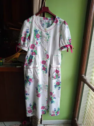 Set cotone pique floreale