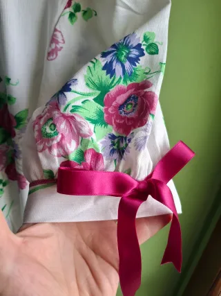 Set cotone pique floreale