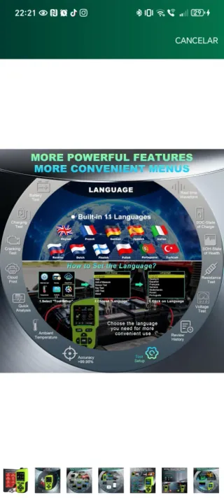 Comprobador Batería BT90 PRO 6V/12V/24V