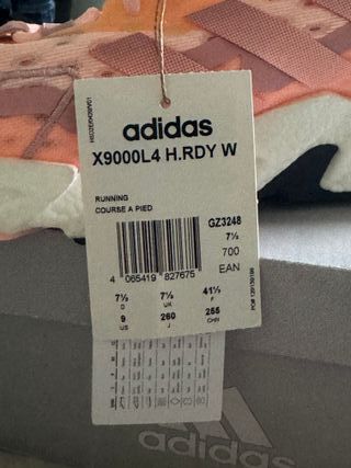 Tenis Adidas Mujer X9000L4 Naranja Rosa