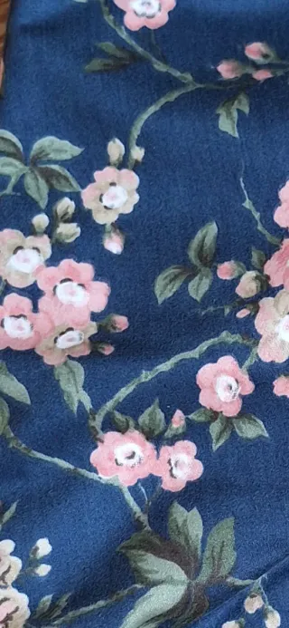 Traje de Fallera Azul con Flores Rosas