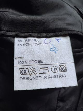 Americana Smoking Talla S Negra