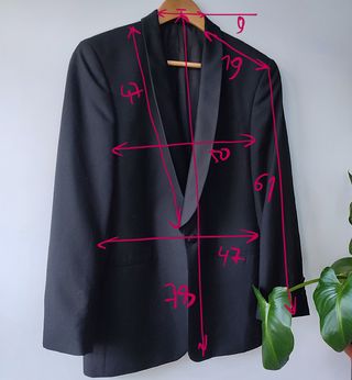 Americana Smoking Talla S Negra