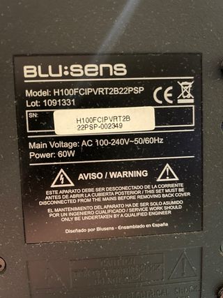 TV LCD DVD BLU:SENS H100.PVR.22P