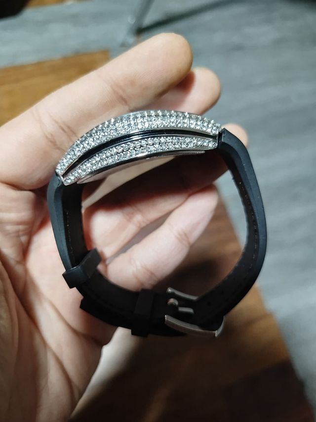 Reloj Frank X Popeye Azul con Diamantes – NUEVO