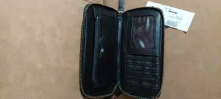 Cartera DC Buckaroo Piel Negra Nueva