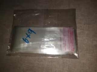 Casi 100 Bolsas celofán cierre adhesivo 6x29 cm