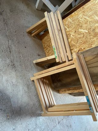 11 Caballetes de madera