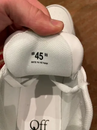 Sneakers Off-White Taglia 45 Bianche