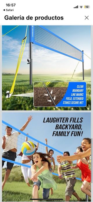 Red Voleibol PATIASSY Completa nueva