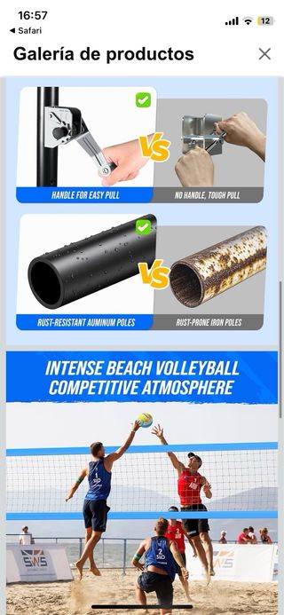 Red Voleibol PATIASSY Completa nueva