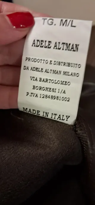 Gonna portafoglio ecopelle marrone