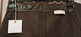 Gonna portafoglio ecopelle marrone