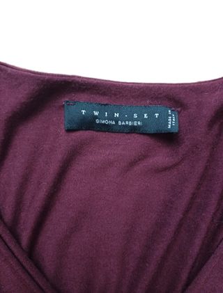 Twin Set Abito Jersey Porpora Tg. M