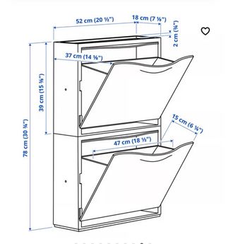 Zapateros blancos con balda de madera