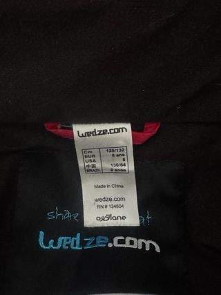 Mono de nieve infantil Wedze rojo talla 7/8 años