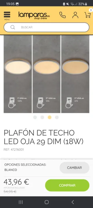 Panel LED Nordlux OJA 29 Regulable